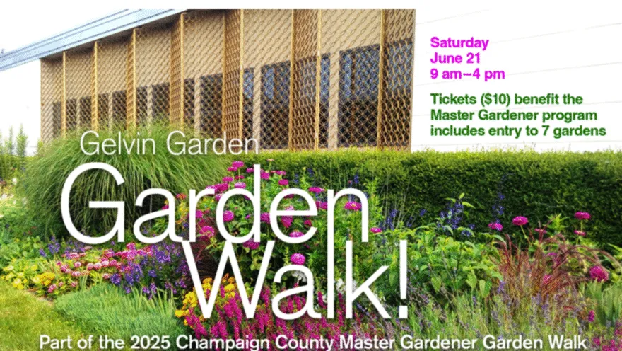 poster of garden walk featuring garden and flowers